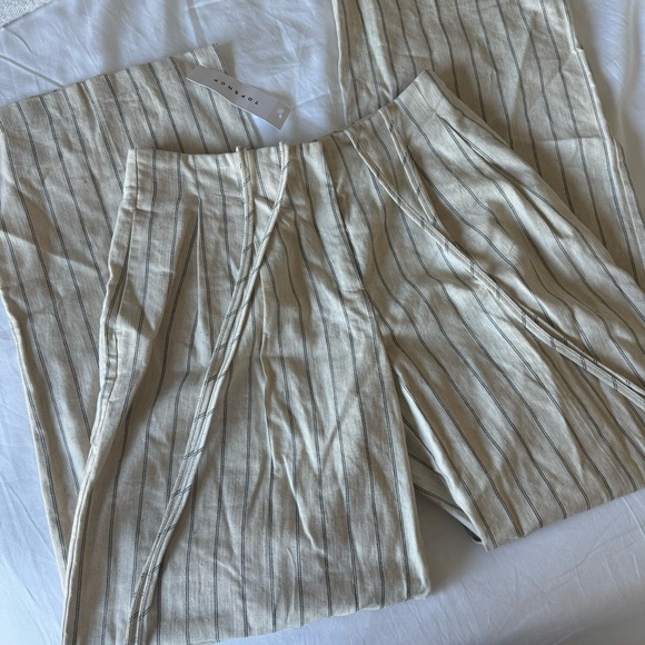 Topshop longline stripe linen blazer and pant set - Picture 5 of 5